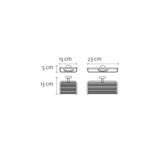 Сапунерка мрежа двойна Moderno black, черен мат