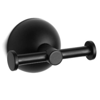 Закачалка с две куки Classico black, черен мат Закачалка с две куки Classico black, черен мат