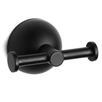 Закачалка с две куки Classico black, черен мат