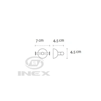 Закачалка с две куки Classico, хром
