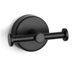 Закачалка с две куки Moderno black, черен мат