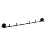 Закачалка с шест куки Classico black, черен мат