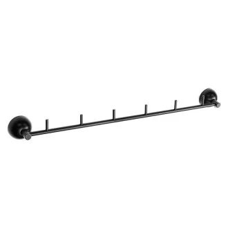 Закачалка с шест куки Classico black, черен мат