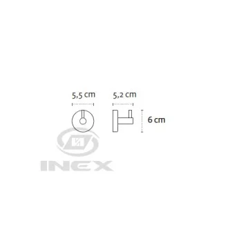 Закачалка за кърпи UNO, хром