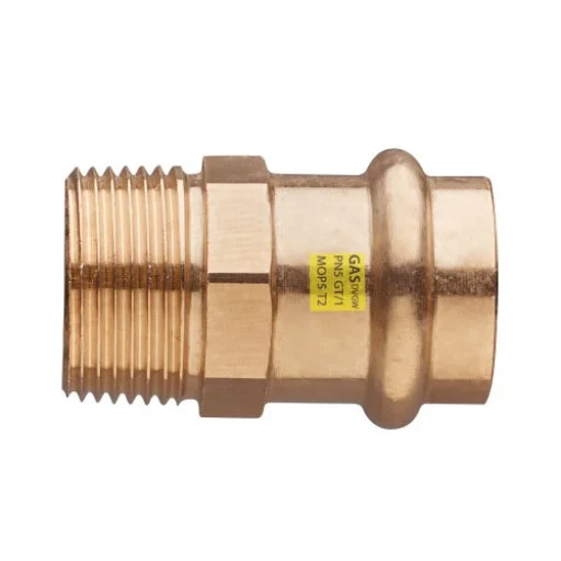 Бронзов прес нипел за газ - ф22 x 1/2“ - Ж/M - PG8243A12022000