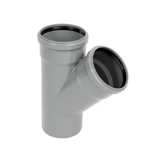 РАЗКЛОНИТЕЛ PPK Ф110 45° единичен СИВ РАЗКЛОНИТЕЛ PPK Ф110 45° единичен СИВ