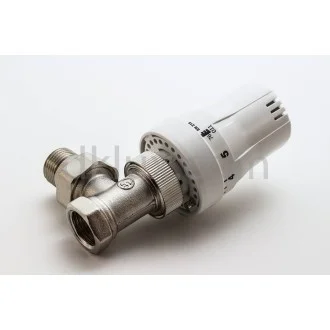 Кран комплект с термоглава - ъглов 1/2" FORNARA