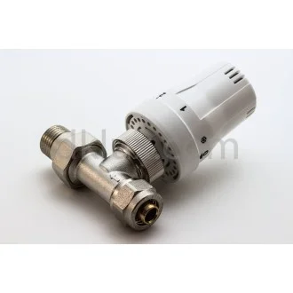 Кран комплект с термоглава - прав ф16 FORNARA Кран комплект с термоглава - прав ф16 FORNARA