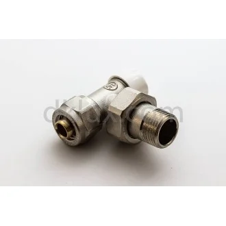 Радиаторен кран - СЕКРЕТЕН, ЪГЛОВ Ф16 FORNARA