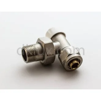 Радиаторен кран - СЕКРЕТЕН, ЪГЛОВ Ф16 FORNARA