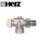 Термостатичен радиаторен кран Herz TS-90 ЪГЛОВ 1/2" АКСИАЛЕН
