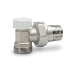 Радиаторен кран - СЕКРЕТЕН ъглов 24*19 LUXOR Италия