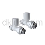 Комплект ПРАВИ дизайнерски кранове БЕЛИ Ф16 ELLEGANCE