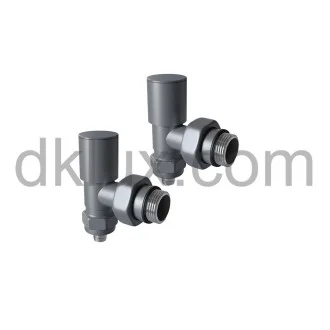 Комплект ЪГЛОВИ дизайнерски кранове АНТРАЦИТ Ф16 ELLEGANCE