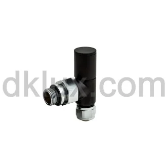 Луксозен радиаторен вентил THERMOLIFE LUX ЧЕРЕН/ХРОМ