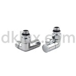 ДВОЙНО ЪГЛОВ Дизайнерски кран за лира ХРОМ