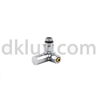 ДВОЙНО ЪГЛОВ Дизайнерски кран за лира ХРОМ