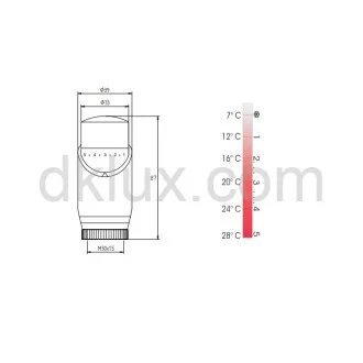 Дизайнерски терморегулатор THERMOLIFE LUX БЯЛ