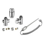 Дизайнерски сет за лира: Кранове + Ел Нагревател 600W ХРОМ