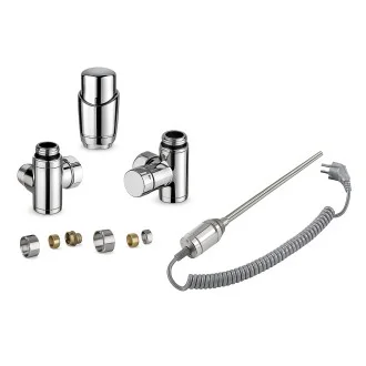 Дизайнерски сет за лира: Кранове + Ел Нагревател 300W БЕЛИ Дизайнерски сет за лира: Кранове + Ел Нагревател 300W БЕЛИ