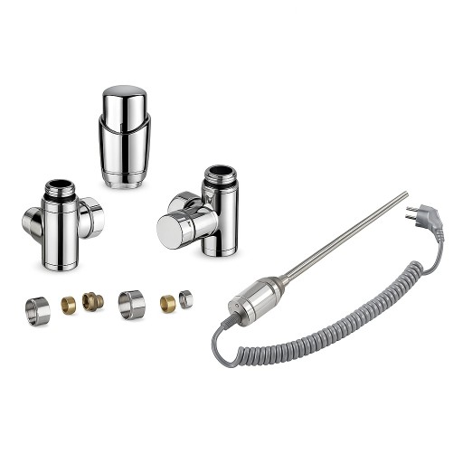 Дизайнерски сет за лира: Кранове + Ел Нагревател 300W ХРОМ