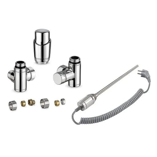 Дизайнерски сет за лира: Кранове + Ел Нагревател 600W ХРОМ