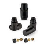 Дизайнерски ЧЕРНИ кранове THERMOLIFE за ЛИРА с терморегулатор ЛЕВИ