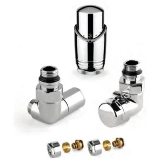 Дизайнерски ХРОМ кранове THERMOLIFE за ЛИРА с терморегулатор ДЕСНИ