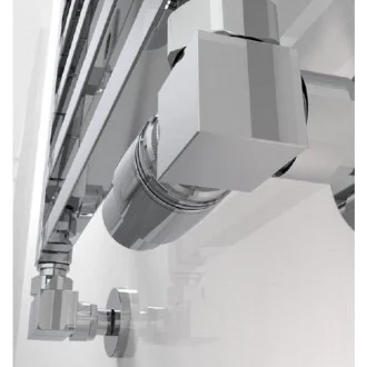 Комплект дизайнерски ХРОМ кранове SQUARE за ЛИРА с терморегулатор Комплект дизайнерски ХРОМ кранове SQUARE за ЛИРА с терморегулатор