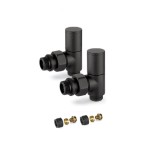 Комплект дизайнерски ЧЕРНИ кранове THERMOLIFE