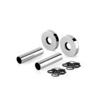 Комплект тръби и розетки за монтаж на отоплителни тела ХРОМИРАНИ