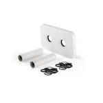 Комплект за скриване на тръби и монтажни отвори БЕЛИ