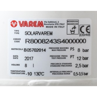 Разширителен съд за слънчева система SOLAR 35л. Разширителен съд за слънчева система SOLAR 35л.