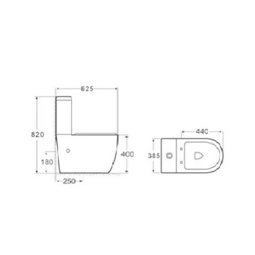 Моноблок LT DESIGN с RIMLESS технология, Soft Close (Моноблок, RIMLESS технология, плавно затваряне) на цени от 559.99 лв. само в dklux.com
