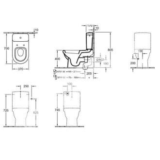 Моноблок V&B Omnia Architectura с плавно затваряне Моноблок V&B Omnia Architectura с плавно затваряне