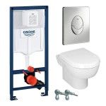 Структура за вграждане, чиния и бутон GROHE SOLIDO 2