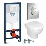 Структура за вграждане, чиния и бутон GROHE SOLIDO 2