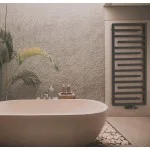 Дизайнерска лира за баня CESTINI 530x1290 ЧЕРЕН МАТ