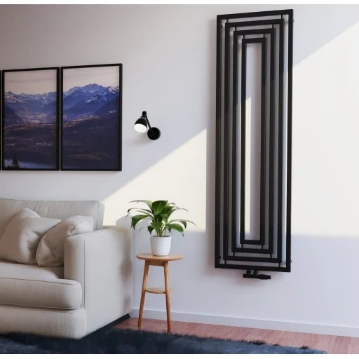 Дизайнерска лира за баня INTERNO 530x700 ЧЕРЕН МАТ Дизайнерска лира за баня INTERNO 530x700 ЧЕРЕН МАТ