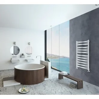 Дизайнерска лира за баня LIANA 540х1205 БЯЛА