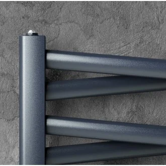 Дизайнерска лира за баня LIANA 540х1205 ЧЕРЕН МАТ