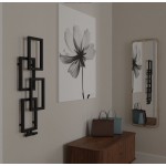 Дизайнерска лира за баня ODIOS 420x1110 ЧЕРЕН МАТ