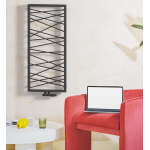 Дизайнерска лира за баня RAGNATELA 500x1200 ЧЕРЕН МАТ