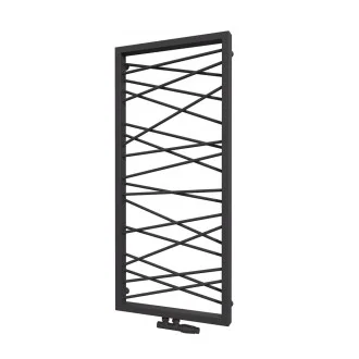 Дизайнерска лира за баня RAGNATELA 500x1200 ЧЕРЕН МАТ