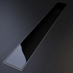 Дизайнерски линеен сифон GLASS BLACK 885мм Ф50