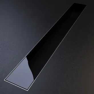 Дизайнерски линеен сифон GLASS BLACK 585мм Ф50 Дизайнерски линеен сифон GLASS BLACK 585мм Ф50