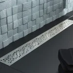 Дизайнерски линеен сифон CIRCLES 785мм Ф50