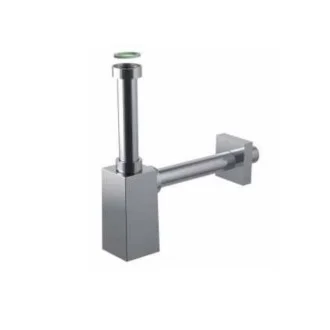 Квадратен сифон за мивка QUBIC 11/4" ХРОМ Квадратен сифон за мивка QUBIC 11/4" ХРОМ