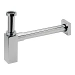 Квадратен сифон за мивка QUADRO 11/4" ХРОМ