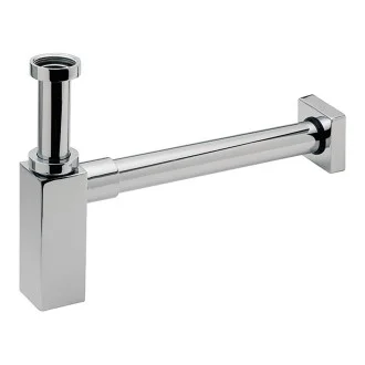Квадратен сифон за мивка QUADRO 11/4" ХРОМ